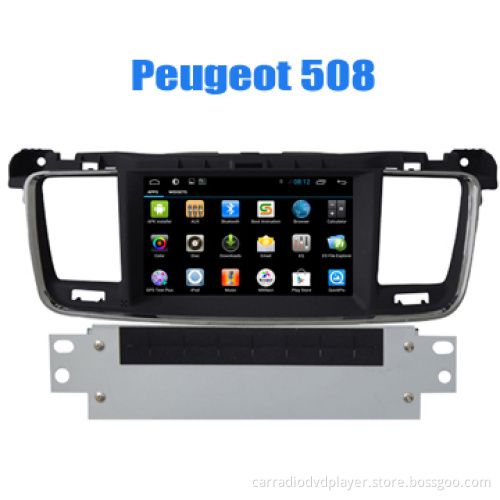 OEM GPS Navigation Peugeot 308 S Car Multimedia Players Quad Core Android System